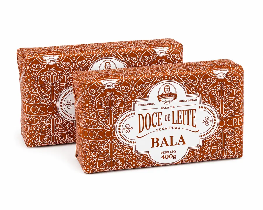 Kit com 2 Balas de Doce de Leite Puxa-Puxa 400g